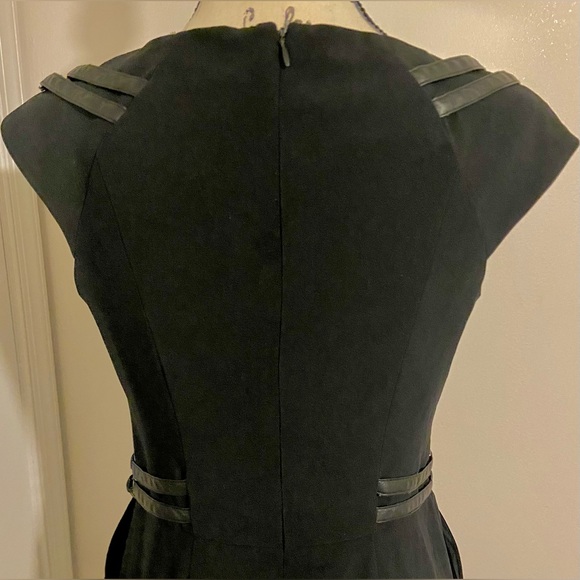 NWT Cynthia Steffe Mini Dress With Pockets & Faux Leather - Picture 6 of 14